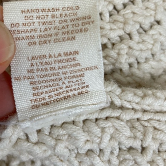 Free People Cotton Cream Ivory Cable Knit Sweater - Picture 7 of 14